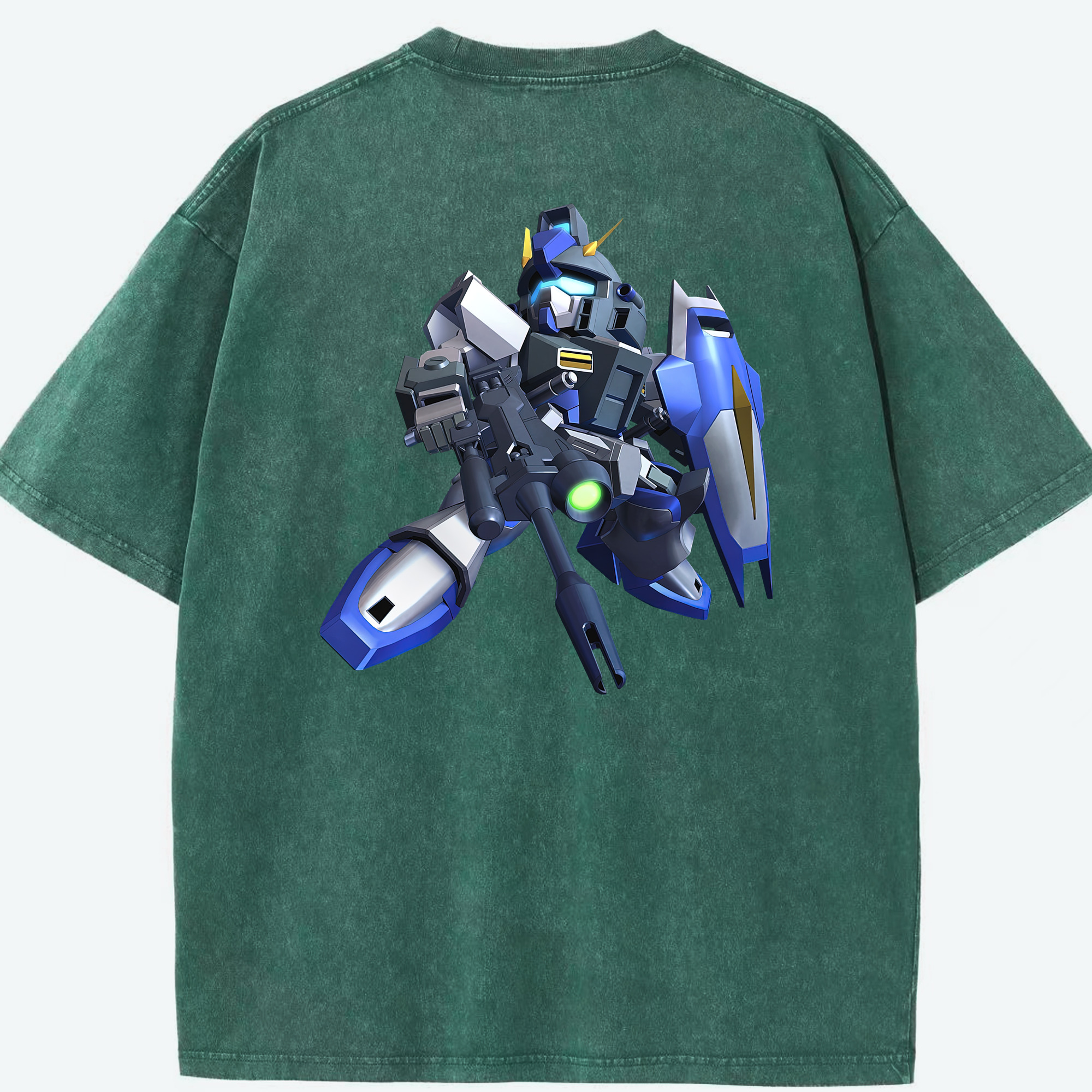（画像用） 機動戦士ガンダム Mobile Suit Gundam 綿100% ヴィンテージ風 半袖Tシャツ（背面プリント）